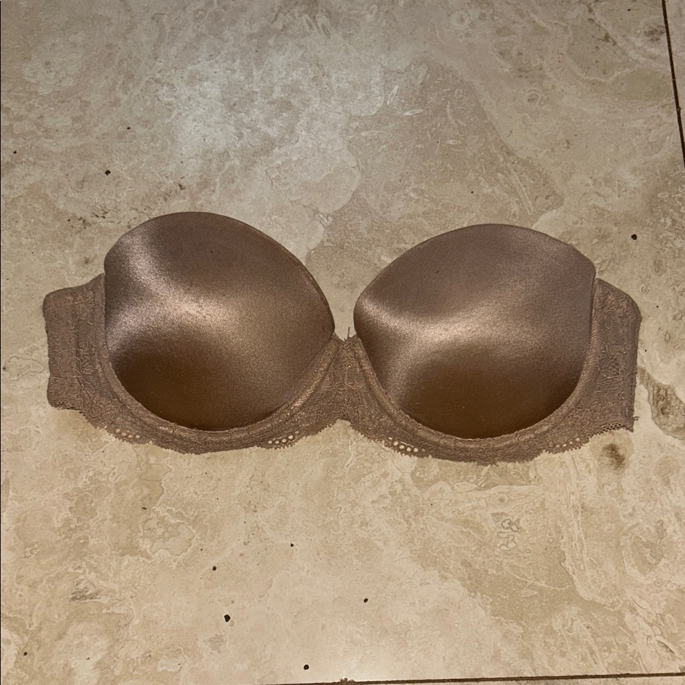 PINK Victoria's Secret Brown Lace Bra
